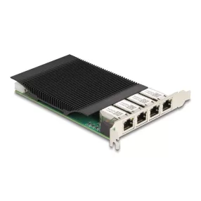   Delock PCI Express x4 kártya - 4 x RJ45 Gigabit LAN PoE+ (DL-86068)
