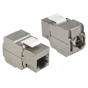   Delock Keystone modul RJ45 anya > RJ45 anya Cat.6, szürke (DL-86154)