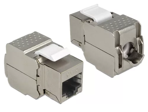 Delock Keystone modul RJ45 anya > RJ45 anya Cat.6, szürke (DL-86154)