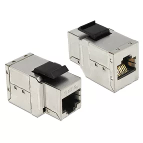   Delock Keystone modul RJ45 anya > RJ45 anya Cat.6, ezüst (DL-86166)