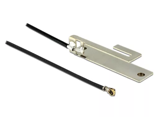 Delock WLAN-antenna MHF IV/ HSC MXHP32 802.11 b/g/n PIFA 3 dBi 250 mm belső (DL-86183)