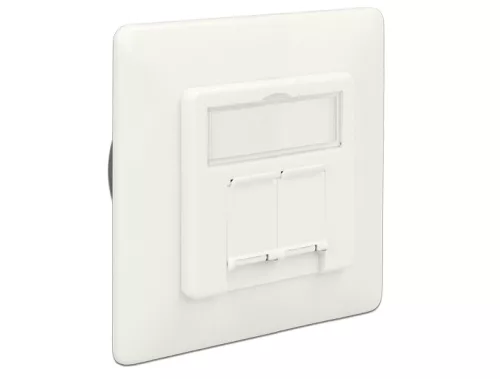 Delock Modulos fali aljzat süllyesztett 2 Port Cat.6A LSA (DL-86195)