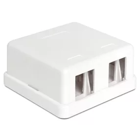 Delock Keystone 2 portos falra szerelhető doboz (DL-86207)