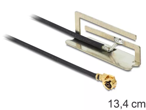 Delock WLAN antenna MHF/U.FL 802.11 a/b/g/n -4 dBi kompatibilis, 134 mm, belső PIFA (DL-86214)