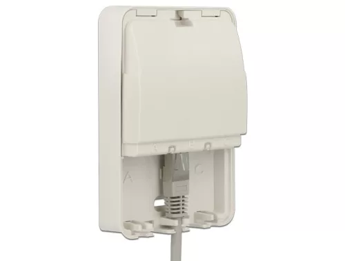 Delock Keystone fali doboz 3 Port zárt (DL-86262)