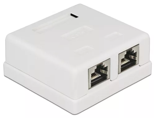 Delock Moduláris fali kimenet 2 Port Cat.6 (DL-86269)