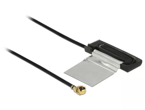 Delock WLAN belső CCD antenna MHF/UF.LP-068  csatlakozóval, 802.11ac/a/h/b/g/n, 1 dBi, 200mm (DL-86270)