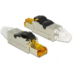   Delock RJ45 dugaszoló szerelvény Cat.6A anyaga: fém (DL-86285)