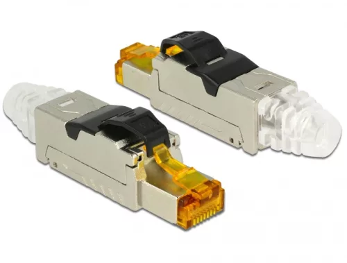 Delock RJ45 dugaszoló szerelvény Cat.6A anyaga: fém (DL-86285)