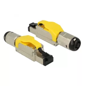   Delock RJ45 dugaszoló szerelvény Cat.6A anyaga: fém (DL-86287)