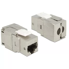   Delock Keystone modul, RJ45-aljzat Cat.6A szerszám nélkül szerelhető (DL-86288)