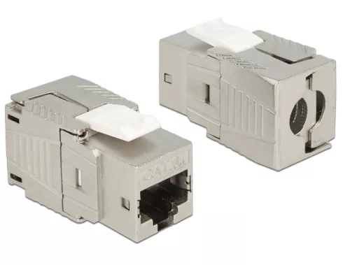 Delock Keystone modul, RJ45-aljzat Cat.6A szerszám nélkül szerelhető (DL-86288)