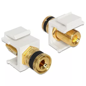   Delock Keystone szorító szerelvény > menetes anya, fekete (DL-86303)