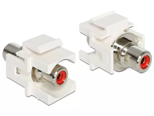 Delock Keystone modul RCA anya > RCA anya, piros (DL-86305)