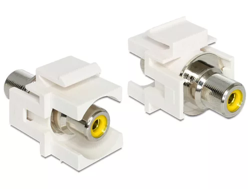 Delock Keystone modul RCA anya > RCA anya, sárga (DL-86306)