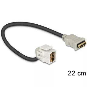   Delock Keystone modul HDMI anya > HDMI anya 110  kábellel (DL-86326)