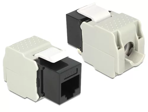 Delock Keystone Module RJ45 anya > LSA Cat.6 UTP fekete (DL-86340)