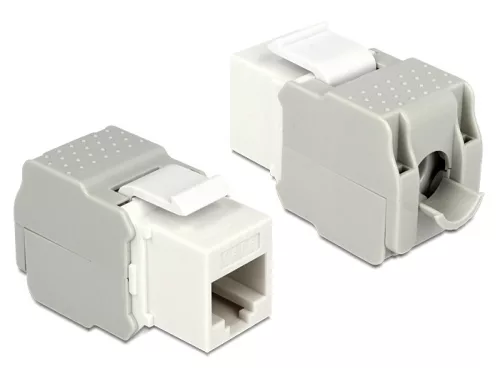 Delock Keystone modul RJ45 anya > LSA Cat.6 UTP fehér (DL-86341)