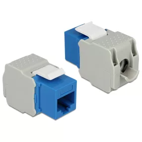   Delock Keystone modul RJ45 anya > LSA Cat.6 UTP kék (DL-86343)