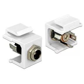 Delock Keystone 2.1/5.5mm DC aljzat  modul (DL-86355)