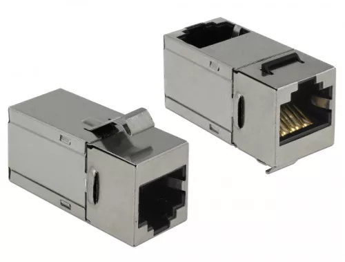 Delock Keystone modul, RJ45-aljzat > RJ45-aljzat, Cat.6 90 (DL-86371)