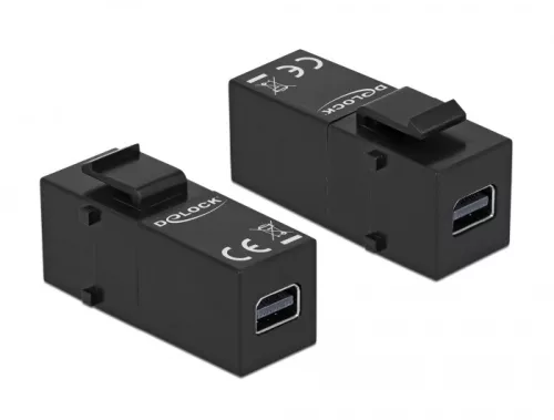 Delock Keystone modul, mini DisplayPort-csatlakozóhüvely > mini DisplayPort-csatlakozóhüvely (DL-86377)