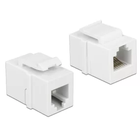   DELOCK Keystone modul RJ12 anya > RJ12 anya CAT.3 fehér (DL-86380)