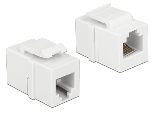 DELOCK Keystone modul RJ12 anya > RJ12 anya CAT.3 fehér