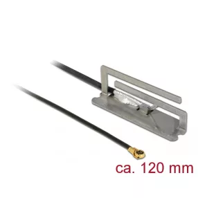   Delock WLAN antenna MHF IV / HSC MXHP32 kompatibilis dugó 802.11 ac / a / h / b / g / n PIFA 1,6 dBi (DL-86392)