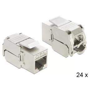   DELOCK Keystone modul RJ45 jack > LSA CAT.6A, 24 darabos (DL-86405)