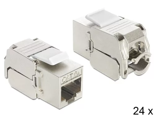 DELOCK Keystone modul RJ45 jack > LSA CAT.6A, 24 darabos (DL-86405)