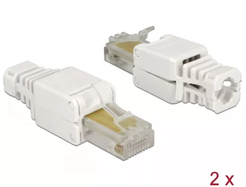 Delock RJ45 dugó Cat.5e UTP szerszám nélkül szerelheto 2 darab (DL-86415)