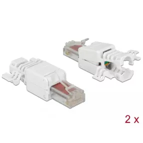   Delock RJ45 dugó Cat.6 UTP szerszám nélkül szerelheto 2 darab (DL-86416)