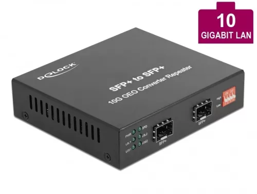 Delock Média átalakító 10GBase-R SFP+ hogy SFP+ (DL-86472)