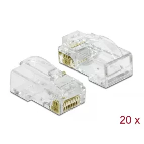   Delock RJ45 nyomó+vágó+hajlító apa Cat.6 UTP 20 db. (DL-86473)