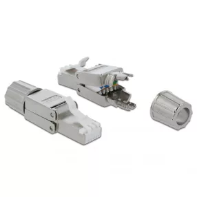   Delock RJ45 dugó Cat.6A STP szerszám nélkül szerelhető (DL-86477)