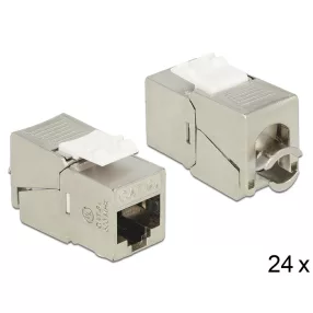   Delock Keystone modul RJ45 csatlakozó > LSA Cat.6A STP kompakt 24 darab (DL-86479)