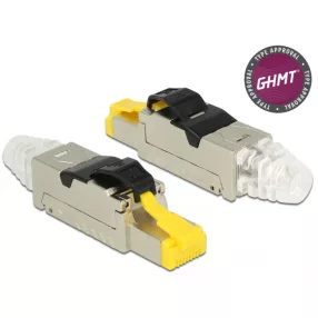   Delock RJ45 dugaszoló szerelvény Cat.8 anyaga: fém (DL-86485)