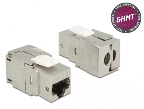 Delock Keystone modul, RJ45-aljzat Cat.8 szerszám nélkül szerelhető (DL-86488)