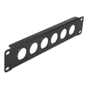   Delock 10  D-típusú próba panel 6 portos fekete (DL-86501)