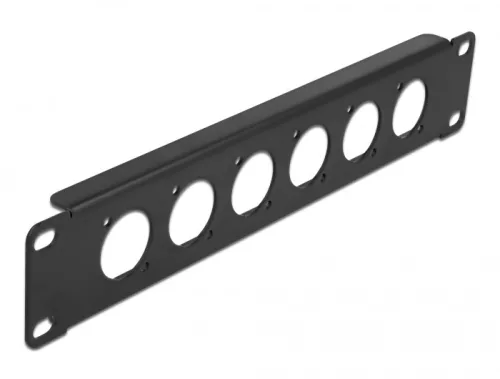 Delock 10  D-típusú próba panel 6 portos fekete (DL-86501)