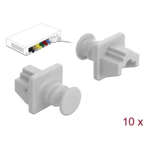 Delock Porvédo az RJ45 hüvely, 10 darab fehér (DL-86507)