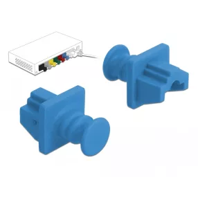 Delock Porvédő az RJ45 hüvely, 10 darab kék (DL-86509)