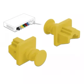 Delock Porvédő az RJ45 hüvely, 10 darab sárga (DL-86511)