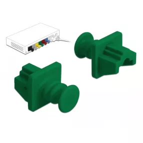 Delock Porvédő az RJ45 hüvely, 10 darab zöld (DL-86512)