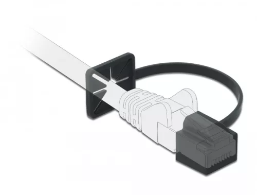 Delock Porvédő az RJ45 dugó rögzítővel fekete (DL-86589)