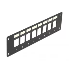   Delock Keystone patch panel 8 süllyesztett porttal (DL-86597)