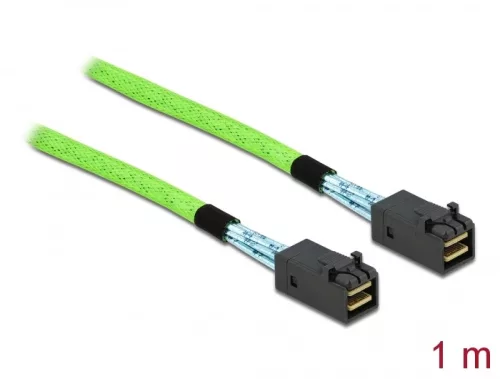 Delock PCI Express kábel Mini SAS HD SFF-8673 - SFF-8673 csatlakozókkal, 1 m (DL-86625)