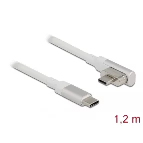   Delock Mágneses Thunderbolt  3 USB-C  kábel 4K 60 Hz apa - apa hajlított 1,20 m (DL-86703)