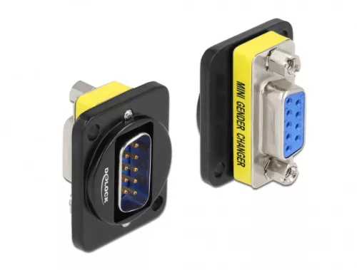 Delock D-típusú Modul DB9 dugó - DB9 anya (DL-86704)